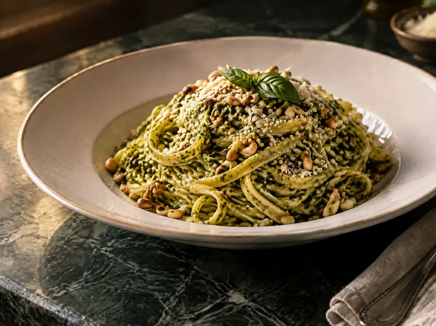 Linguine al pesto